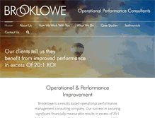 Tablet Screenshot of brooklowe.com